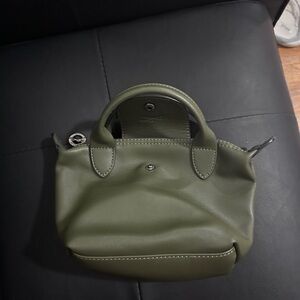 Longchamp leather le pliage small